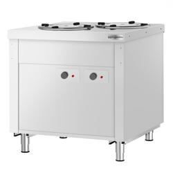 Tallriksdispenser KOPENHAGEN - med värme - 400 W, 230 V - 910x700x850 mm - Ø 120-280 mm - 120 tallrikar - rostfritt stål