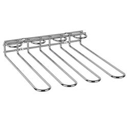 Carril para vasos - Montaje en pared y techo - Metal - 320x295x60mm - para 12 vasos | Gläserschiene