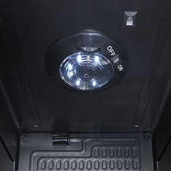 GASTRO-COOL | Minibár hűtőszekrény - 430mm - 62 literes - 1 üvegajtóval és LED világítással - Fekete színű