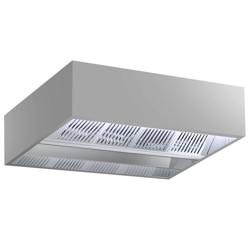 Hotte de plafond à induction - 2000 mm - sans moteur - avec filtre