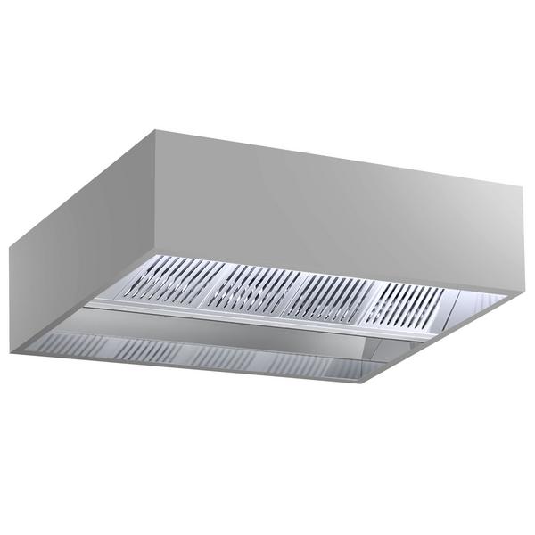 Hotte de plafond à induction - 2000 mm - sans moteur - avec filtre