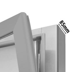 Koelkast RVS PREMIUM - GN 2/1 - 1400mm - 1350liter - tot +8°C - met 2 deuren - geforceerde koeling, automatische ontdooiing, binnenverlichting & legroosters