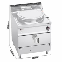 Kookketel - 100L - 20,9kW - Indirect verwarmd - Gas - met wateraansluiting