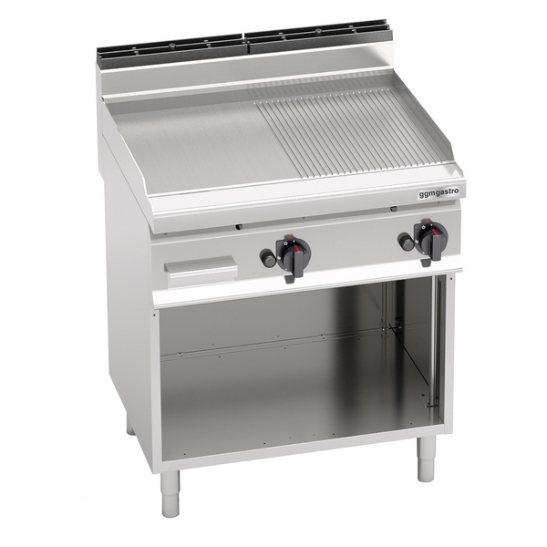 Gazlı Pleyt Izgara -  13,8 kW -Pürüzsüz & Oluklu