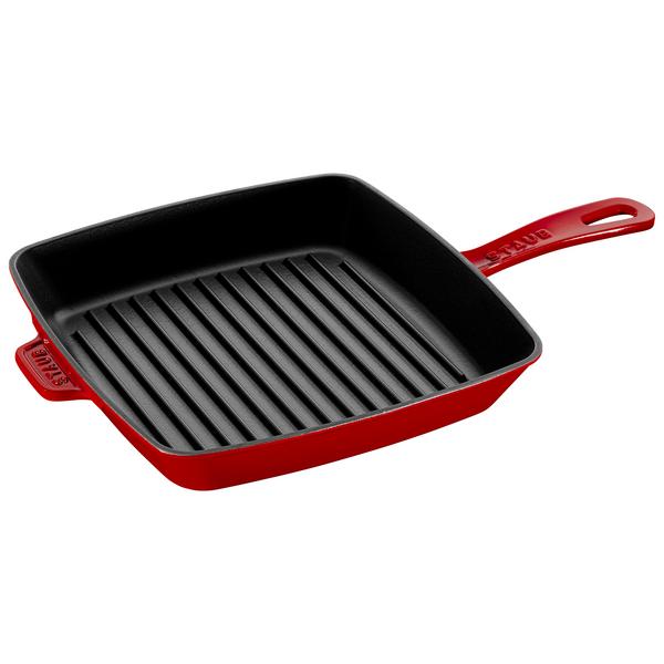 STAUB | GRILL PANS - American Grill - 260x260mm - Cast iron - Cherry red