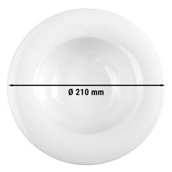 (6 pcs) SELTMANN WEIDEN | Gourmet plate – Savoy Series – round – Ø 210 mm – white porcelain