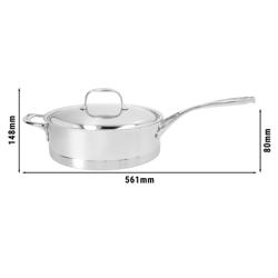 DEMEYERE | ATLANTIS 7 - Casserole avec couvercle - basse - Ø 280mm -  inox