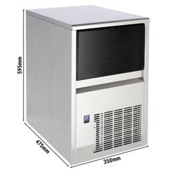 Máquina para fazer gelo / cilindros - 23 kg / 24 h	