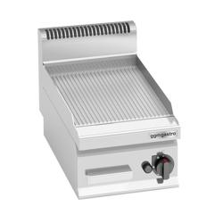 Gasbakplaat - 4kW - Geribbeld - Bakoppervlak: 296x430mm