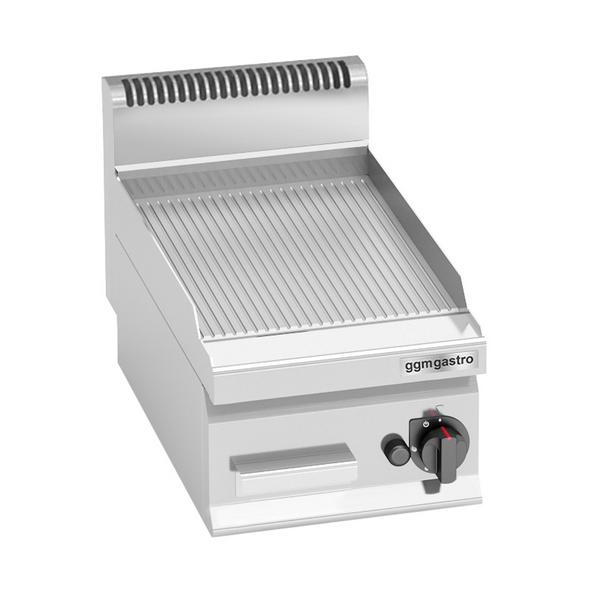 Commercial Gas Griddle Plate - 4 kW - Ribbed