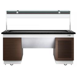 Hűtőkád - büfésziget - 2,0 x 1,0 m - 5x GN 1/1