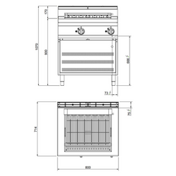 Electric barbecue (8.1 kW)