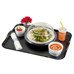 (12 Stück) CAMBRO | CAMCOVERS® - Tellerabdeckhaube aus Camwear® - Polycarbonat - ø 279mm - Transparent
