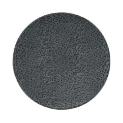 (6 pieces) SELTMANN WEIDEN | Porcelain Coupe Dinner Plates – Anthracite - Ø 21.5 cm - Flat