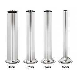 Embutidora manual - 3 litros - acero inoxidable - incl. 4 accesorios