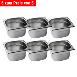 Stainless steel Container GN 1/6 - Height: 100mm