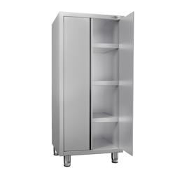 Armoire de travail en inox ECO - 800x700mm - 2 portes battantes - Hauteur: 1800mm