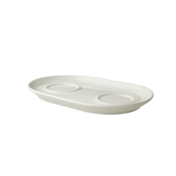 (6 komada) LUX - Tanjur za zdjelicu šećera & vrč za mlijeko Maastricht - 215x140 mm - Slonovača