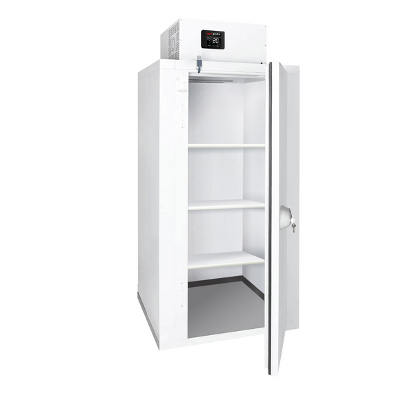 Célula congeladora compacta - 1,0 x 1,1 m - altura: 2,34 m - 1,59 m³ - com 3 prateleiras