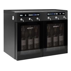 Wijndispenser - 2 temperatuurzones - gekoeld - voor 6 wijnflessen