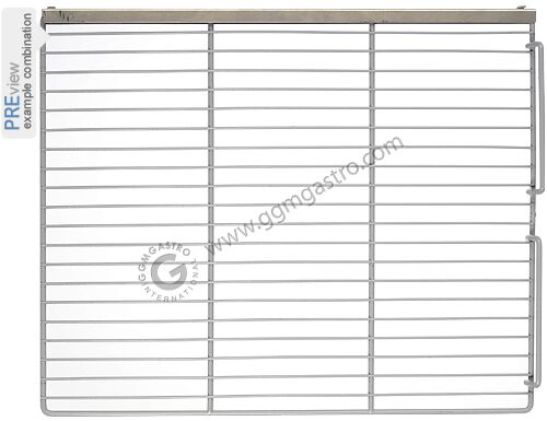 Paire de glissières en inox - 28x647x30mm - compatible avec KG700ND, KG700GND, KS1400ND, KS1400GN, TS700N, TG700ND, TS1400N & TS1400GN