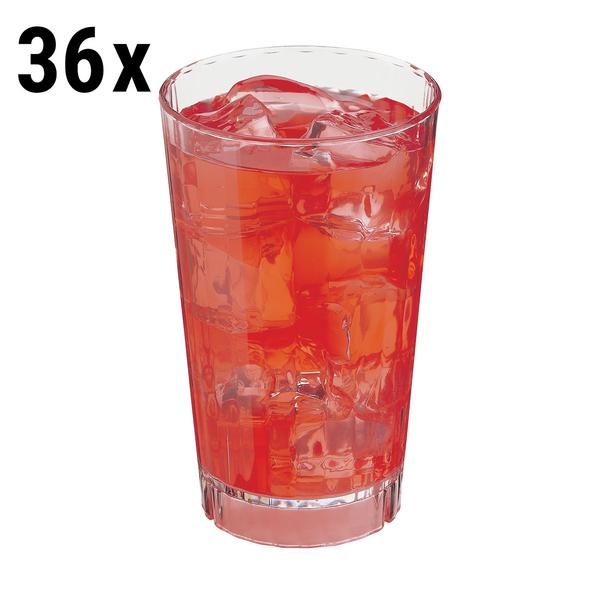 (36 pieces) CAMBRO | HUNTINGTON® Tumbler Glass – Polycarbonate – 355 ml – 76x76x128 mm