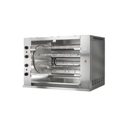 Rotisor pe gaz pentru pui PREMIUM - cu 8 ţepuşe pentru 48 pui - 1395 x 910 x 980 mm