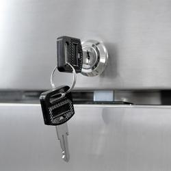 Bäckerei-Tiefkühlschrank Edelstahl ECO - EN 600x800 - 600 Liter - mit 1 Tür, Schienen & Tragroste