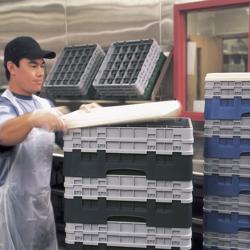 CAMBRO | CAMRACK® - Podstawowy kosz zlewozmywakowy 1/1 - z 2 przedłużkami - 500x500mm - Czarny	