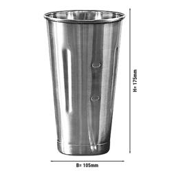 ROBAND | Spindle Milkshake Mixer Cup – 710 ml - Stainless Steel - Fits RMSDM Series