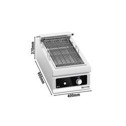 Elektrische grillplaat - 5,40kW - 0,4x0,9m - Bflex Digital - Tafelmodel - RVS