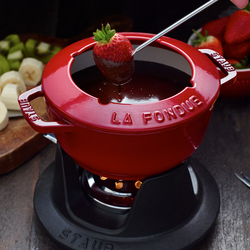 STAUB | SPECIALITIES - Fondue készlet - Ø 160mm - Öntöttvas - Cseresznyepiros