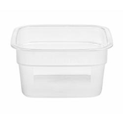 (6 pieces) CAMBRO | CAMSQUARES® FreshPro Square Food Containers – 0.47 L – Clear – Dishwasher Safe