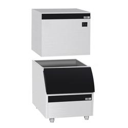 Machine à glaçons - Cubes - 230 kg/24 h - y Bac à glaçons