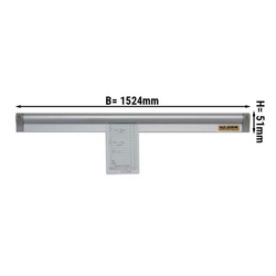 Barra de aluminio para comandas 1524 mm