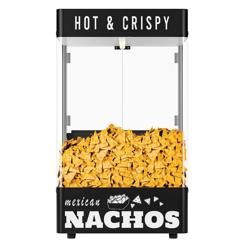 Countertop Nacho Warmer with LED Lighting - 305W - Black | Drawer Warmer - for Almonds & Nuts