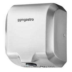 Secador de mãos com sensor - aço inoxidável mate