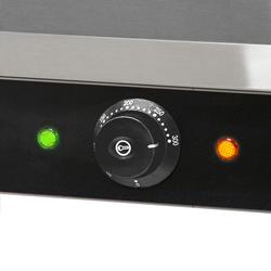 Grill kontaktowy - 1,8 kW - Ryflowana górna i dolna część - Powierzchnia grilla: 235x225 mm	