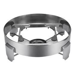 Chafing Dish - Yuvarlak - Hidrolik Cam Kapak - Jel Yakıtlı - 8.9L