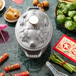 STAUB | LA COCOTTE - Cocotte - Couvercle de porc - ovale - 170mm - Fonte - Gris graphite	