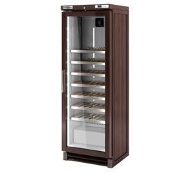 Single Zone Real Wood Wine Cabinet Fridge – 100 bottles - 4–18 °C - double‑glazed glass doors