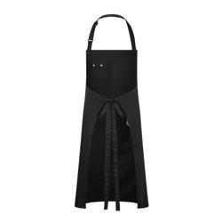 Zástěra s laclem ROCK CHEF®-Stage2 s přezkou a kapsami