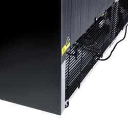 Displaykoelkast - 2050mm - 1500 liter - met 3 glazen deuren - digitaal display - Zwart/Wit