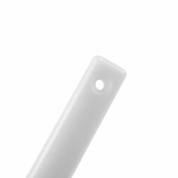 Szilikon spatula - lapos - polietilén - 40x110 mm - Hossz: 1200 mm - fehér