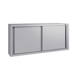 Roestvrijstalen wandkast ECO - 1600x400mm - met schuifdeur - 650mm hoog