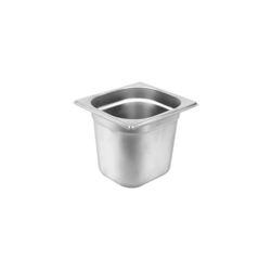 Conteneur GN 1/6 en acier inoxydable - Hauteur : 150 mm         