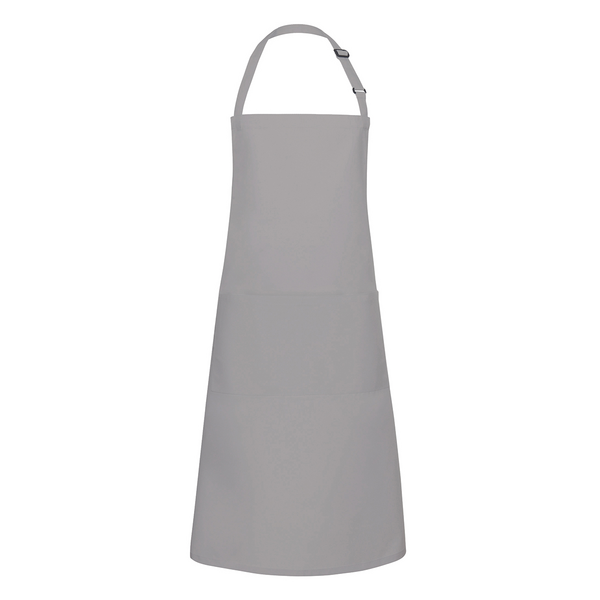 Karlowsky - Delantal con pechera con bolsillo Basic - Gris basalto