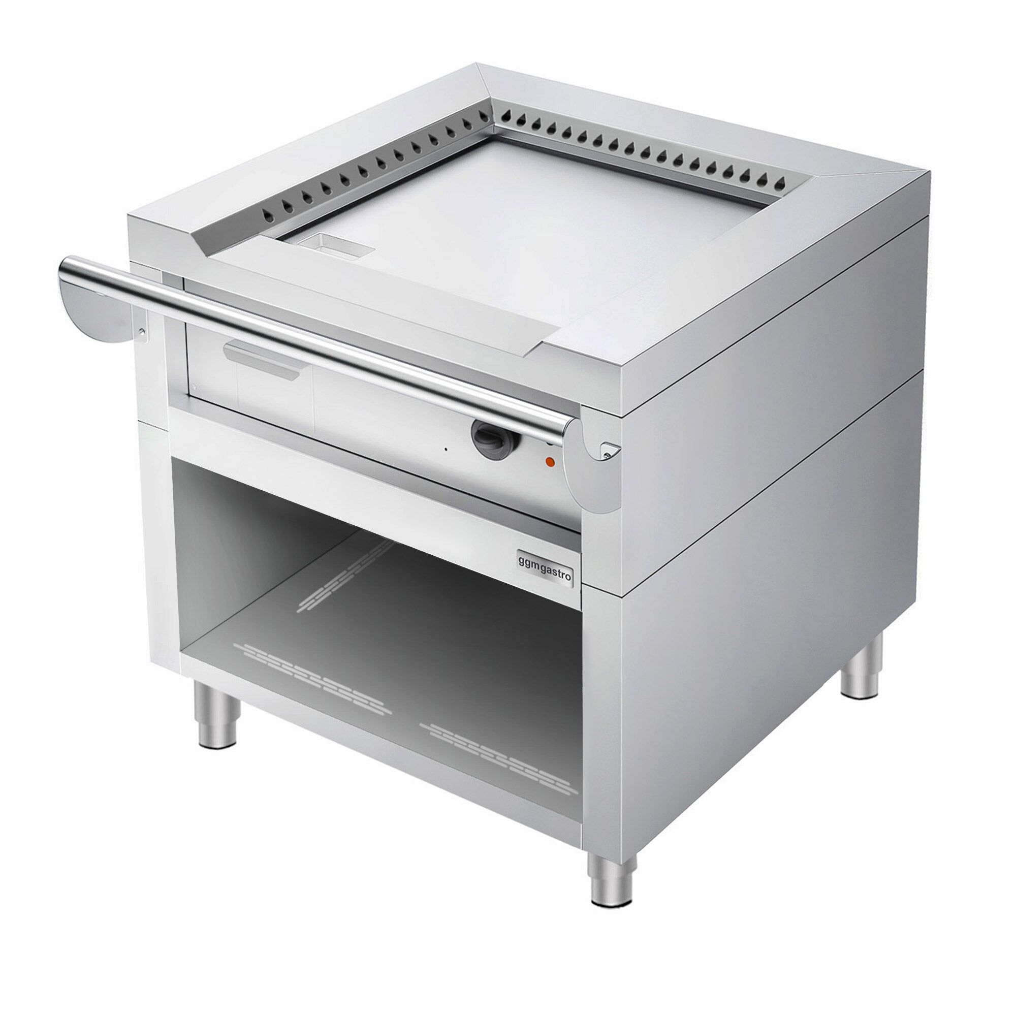 Griglia Teppanyaki a gas - 8,5 kW - Piastra liscia per grigliare