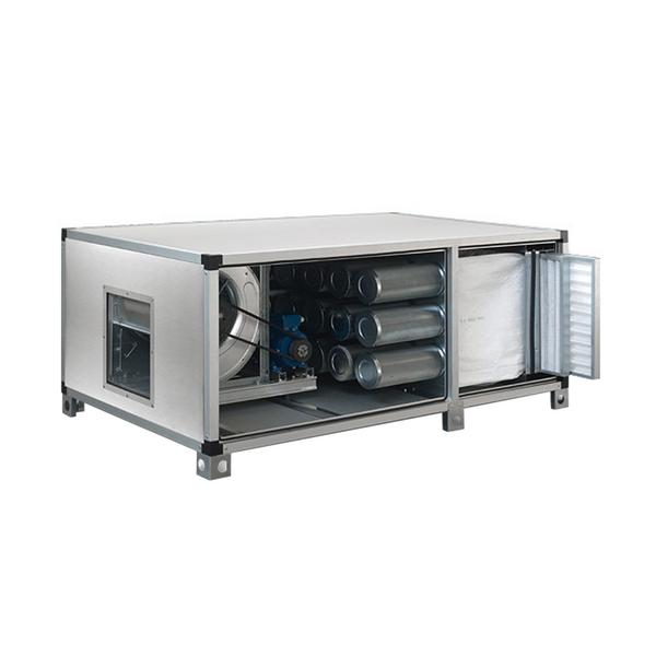 Unité de filtration à charbon actif pour hotte professionnelle avec ventilateur intégré - 5400m³/h - avec préfiltre et filtre à charbon actif