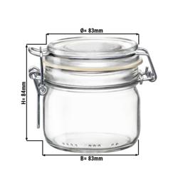 (6 bucăți) Borcan pentru conserve Bormioli Rocco - DUBLIN - 200ml - cu capacul oscilant